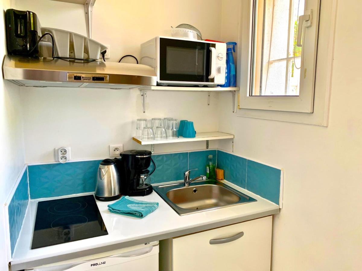Blue Summer Vibes Mini Studio For Two, Ac, Parking, Beach At 50M, Spa Access -2 Ла Сиота Екстериор снимка